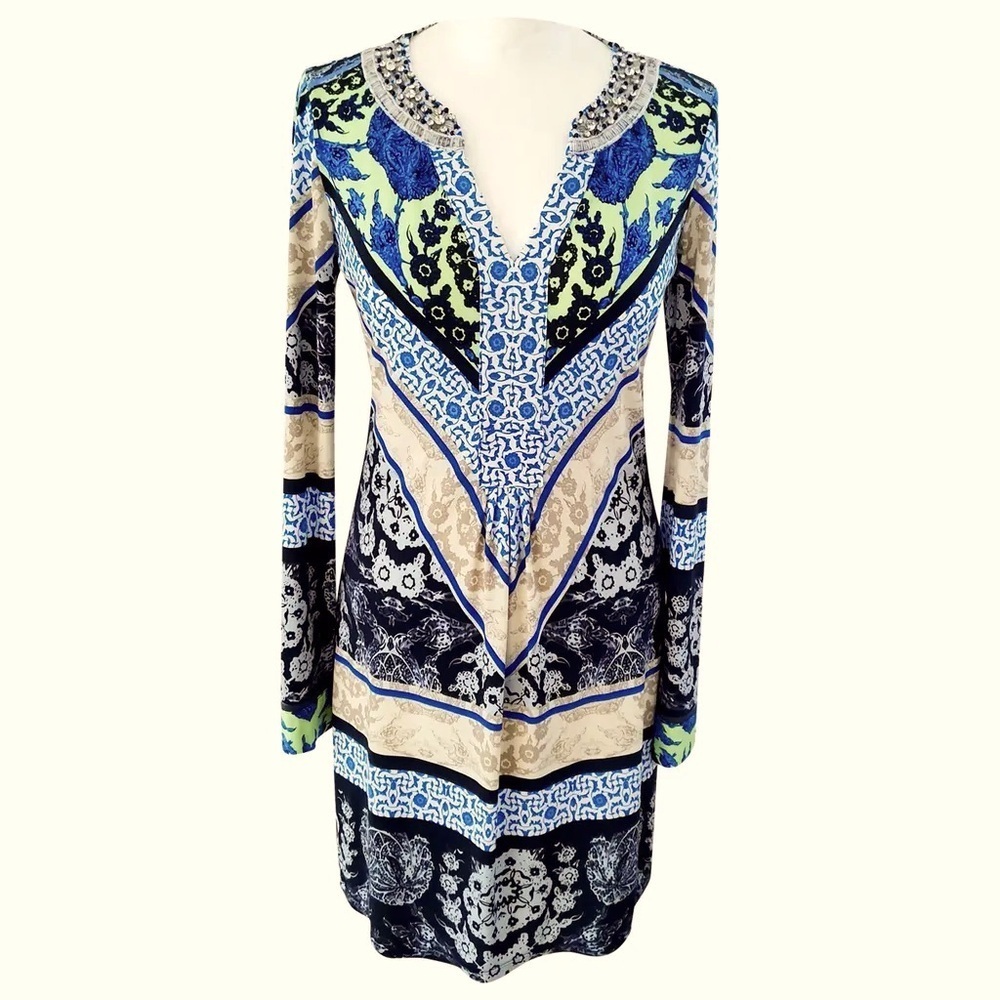 Hale Bob beaded neckline dress NWT size XS